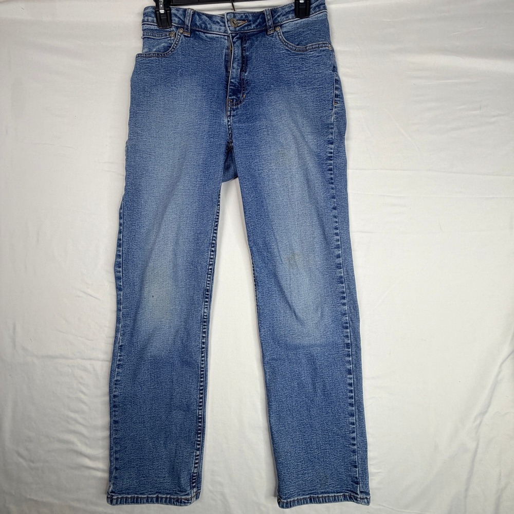 Jag Jeans Womens Size 6 Blue Medium Wash Straight Leg Mid Rise Denim Pants